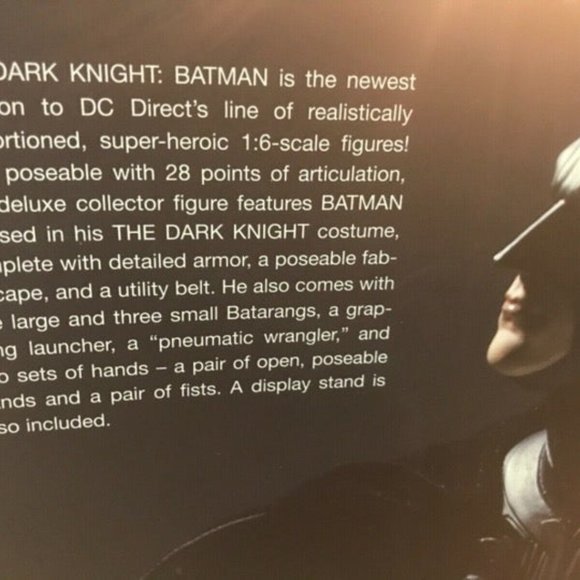Batman 1/6 Scale Deluxe Collector Figure-The Dark Knight - Picture 9 of 11
